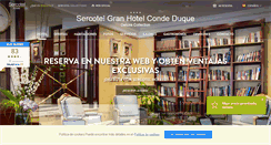 Desktop Screenshot of granhotelcondeduque.com