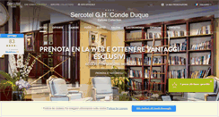 Desktop Screenshot of it.granhotelcondeduque.com